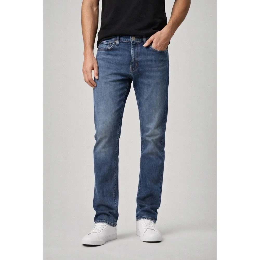 Levi's Men's 514 Straight Leg Jeans W33 L32 Blue Denim Mid Rise Classic Fit